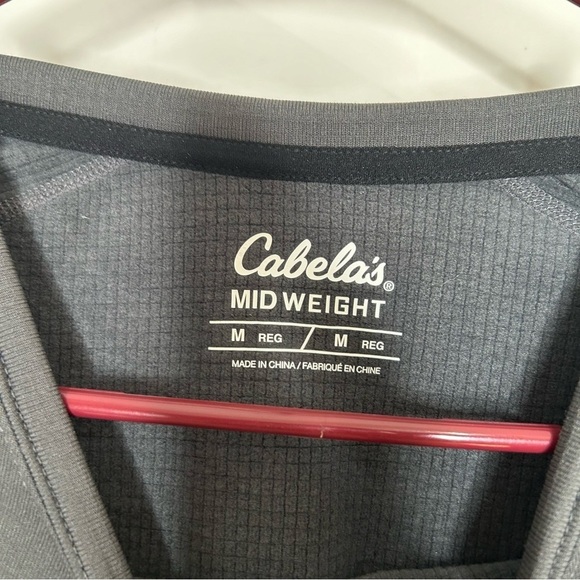 Cabela's Midweight Base Layer Long-Sleeve Crew for Men medium - Picture 2 of 6